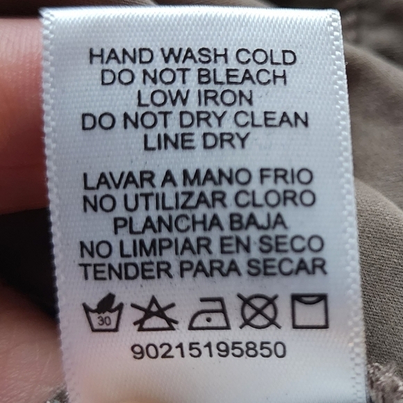 Becool Tan Hooded Utility Jacket Coat Women's Medium Drawstring Roll Tab Sleeves - Picture 11 of 11